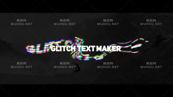 波浪故障错误文本制造商视频AE模板插图