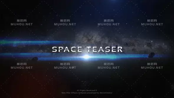 宇宙爆炸三维空间标题片头视频AE模板插图