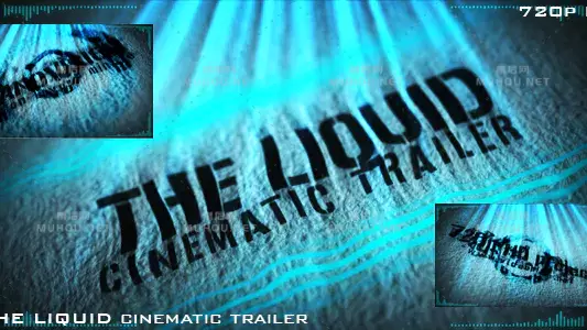 液体 (电影预告片)水下世界片头视频AE模板插图