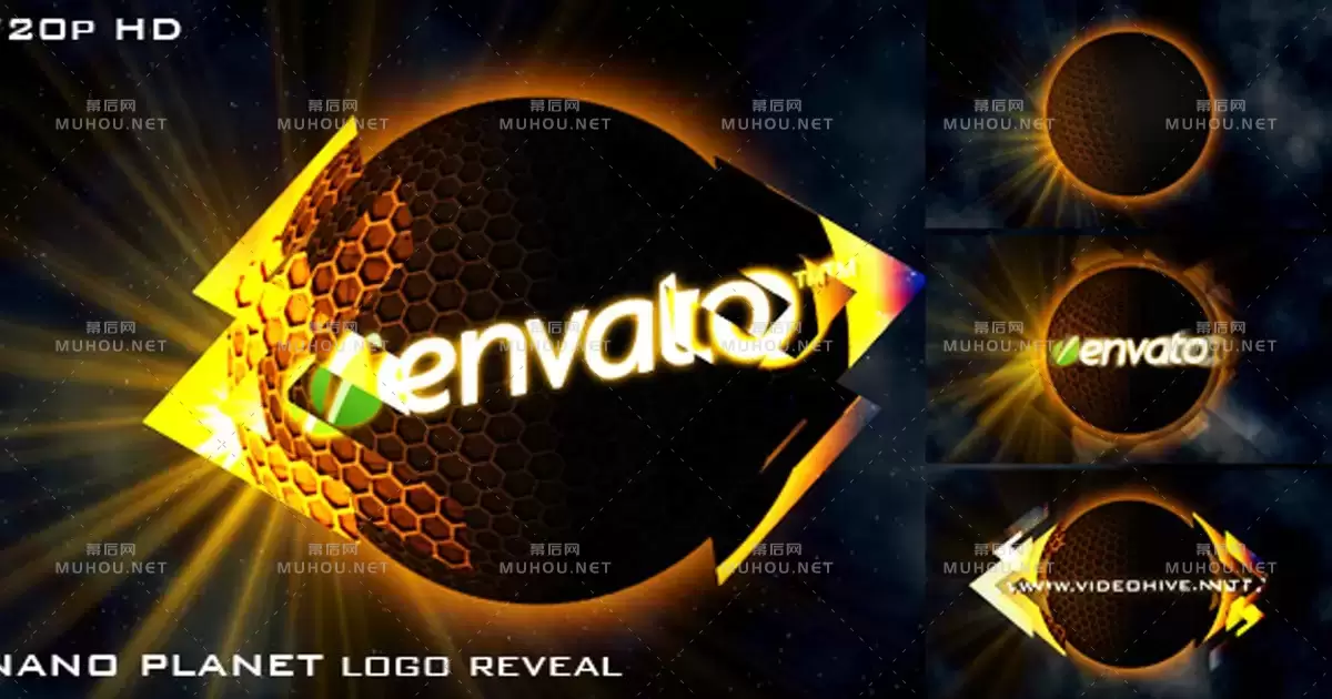纳米行星 (logo标志显示)视频AE模板