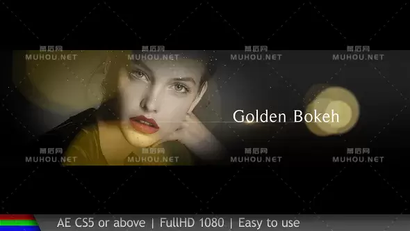 金色波克时尚杂志片头效果视频AE模板插图