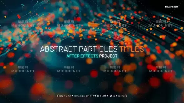 唯美漂亮抽象粒子线条生长文字标题开场动画AE视频模板素材 Abstract Particles Titles插图