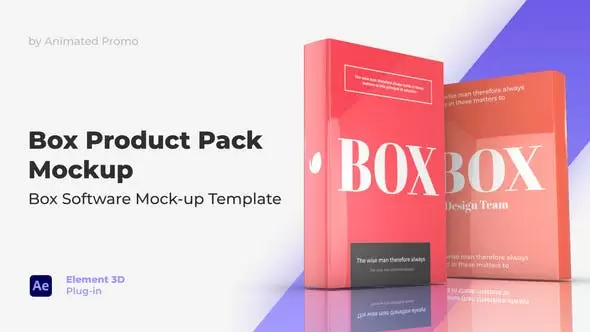 三维盒子包装产品宣传推广介绍AE视频模板素材 Box Product Mockup插图