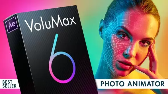 人物风景照片转三维立体动画包装AE视频模板素材 VoluMax – 3D Photo Animator V6插图