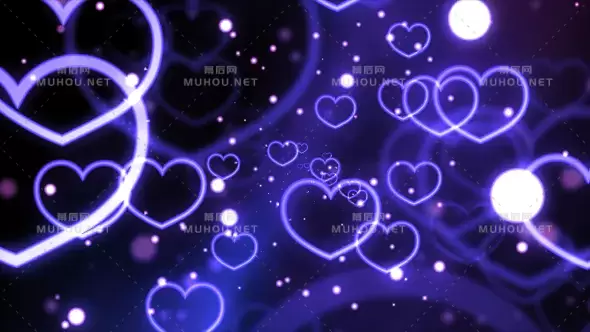 永远紫色的爱抽象艺术视频素材下载插图