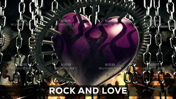 摇滚与爱情爱心视频素材下载插图