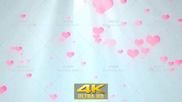 浪漫的心系列粉红色视频素材下载插图
