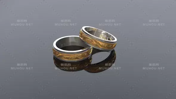 结婚戒指展示背景Wedding Rings Background视频素材下载插图