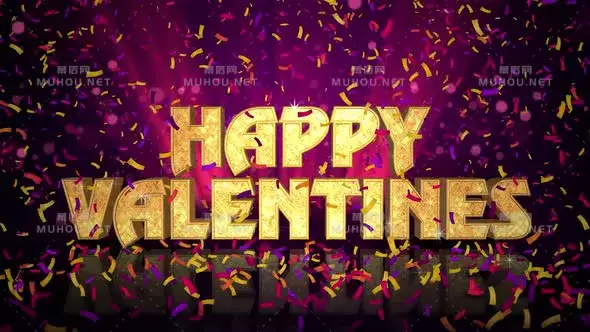 情人节快乐庆祝Happy Valentines Celebration视频素材下载插图