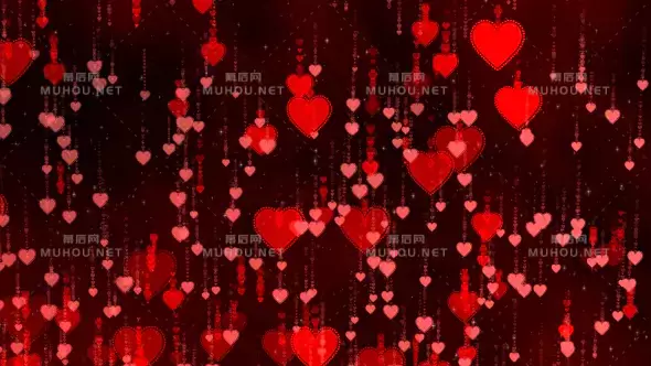 情人节的心掉落Valentine's Heart 02视频素材下载插图
