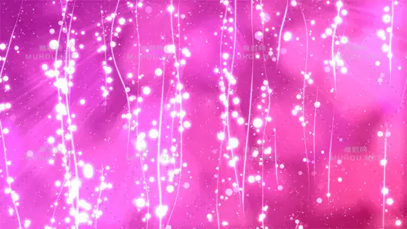 粉红抽象线条BG粒子Pink  Abstract Lines&Particles BG视频素材下载插图