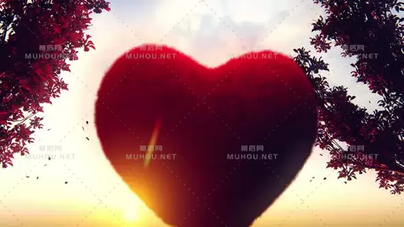情人节游乐园的桃心4k Valentine Land 1视频素材下载插图