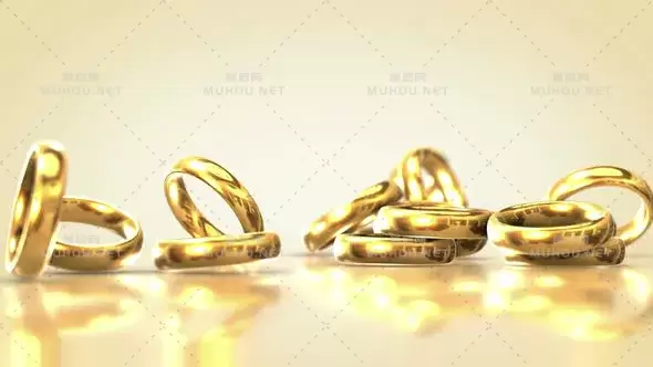 掉落的结婚戒指2Falling Wedding Rings 2视频素材下载插图