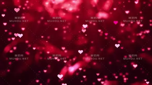 情人节粉碎的浪漫桃心Valentine`s Day 3视频素材下载插图