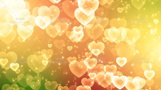 彩色心形漂亮的粒子Colorfull Hearts视频素材下载插图