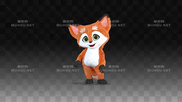 小狐狸很害羞Little Fox Is Shy视频素材下载插图