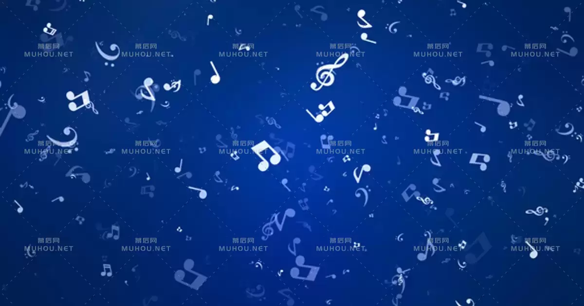 音乐音符笔记背景Music Notes Background视频素材