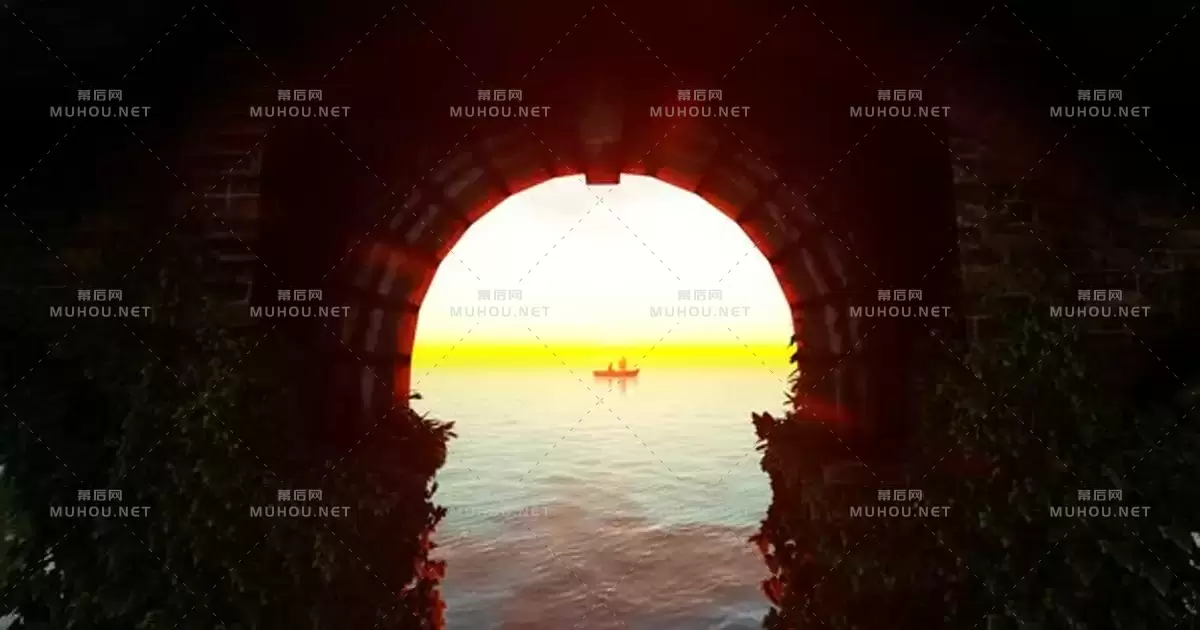 桥梁和日落海洋上的恋人Lovers On Bridge and Sunset Ocean视频素材