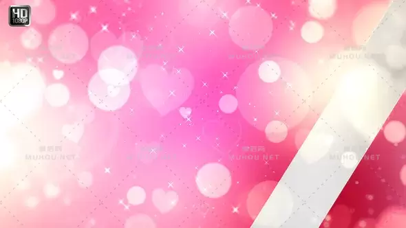 情人节发光粒子心形Valentine视频素材插图