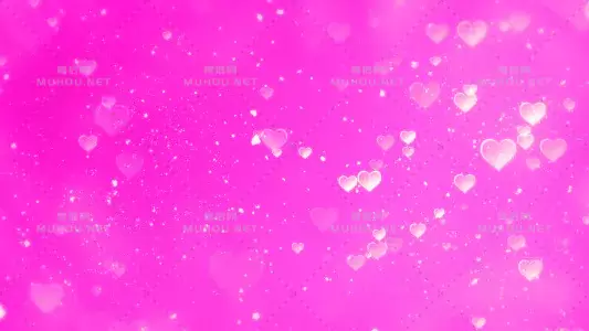 柔和的情人节紫色浪漫心形Soft Valentine视频素材插图