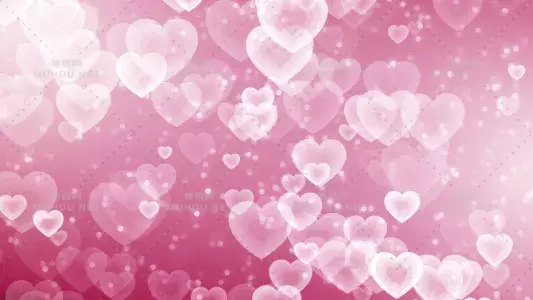 情人节粉红色心形Valentine Dreams视频素材插图