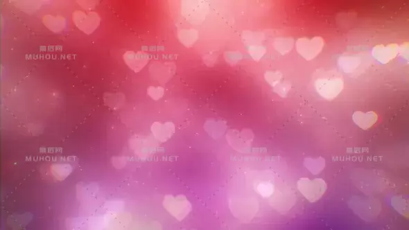 情人节之心浪漫背景Valentine Hearts视频素材下载插图