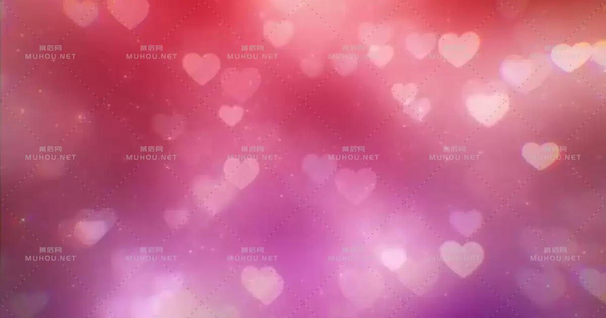 情人节之心浪漫背景Valentine Hearts视频素材下载
