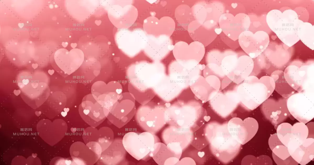 情人节特别背景粉色动画Valentines Special视频素材下载