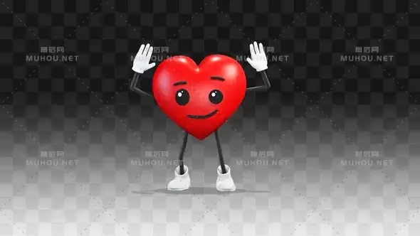 心形用一只手和两只手打招呼Heart greets with one and two hands视频素材下载插图