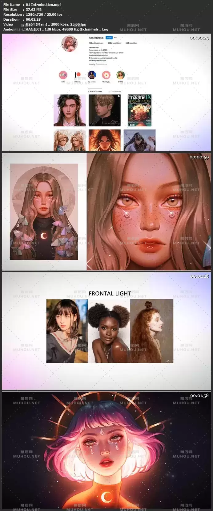 艺术家通过色彩和灯光讲述故事视频教程（英文）Digital Painting Lighting and Color for Digital Portraits in Photoshop插图1
