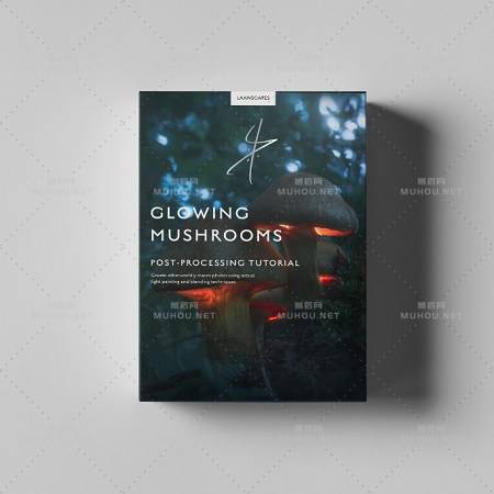 Photoshop发光蘑菇图片合成处理视频教程（英文）Laanscapes – The Magic Mushroom / Glowing Mushrooms Processing (by Daniel Laan)插图1