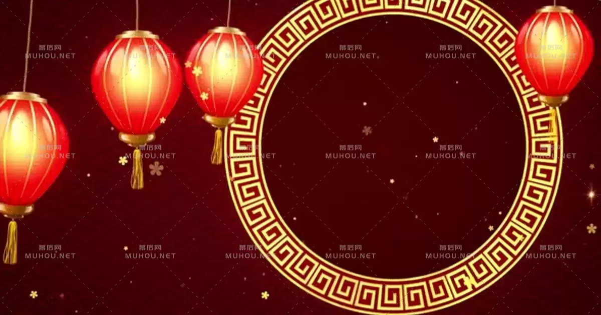 悬挂的中国灯笼Chinese Lanterns Hanging视频素材下载