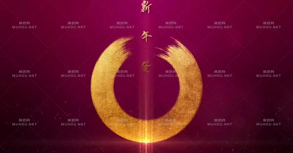 春节背景快乐新年发财背景Background视频素材下载