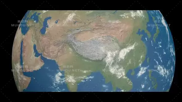 电影4k三维太空地球中国定位Cinematic 4K Earth视频素材下载插图