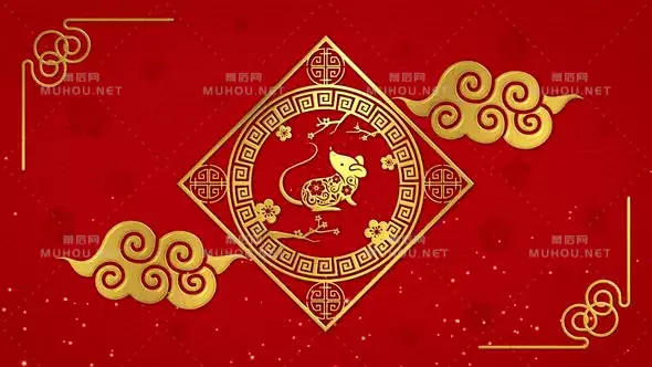 中国新年背景鼠年Chinese New Year Background视频素材下载插图