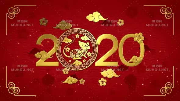农历新年2020鼠年Chinese New Year 2020视频素材下载插图
