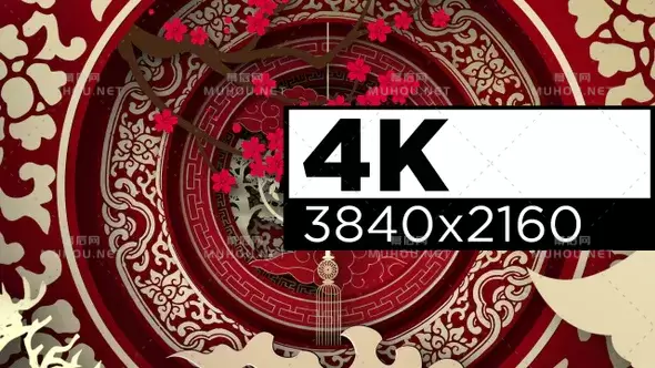 中国民族背景4k龙背景 Chinese 视频素材下载插图