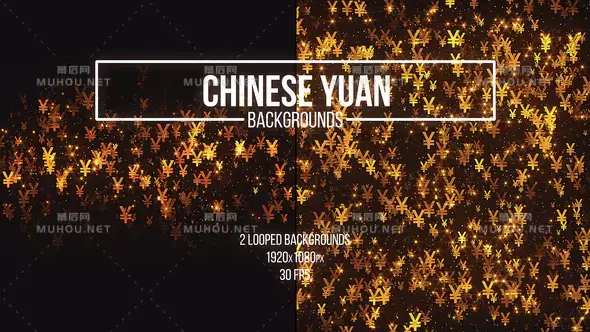 金融符号背景Chinese Yuan Backgrounds视频素材下载插图