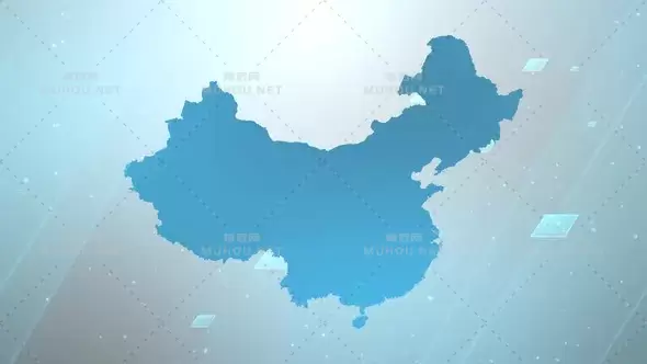 中国滑块背景抽象地图China Slider Background视频素材下载插图