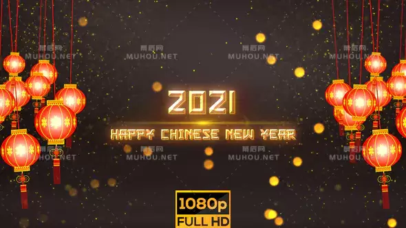 中国新年介绍2021年片头Chinese New Year Intro 2021 视频素材插图