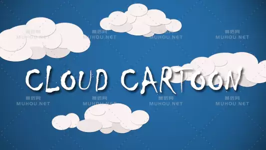 卡通云朵动画Clouds Cartoon视频素材带Alpha通道插图