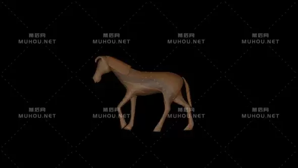 老木马玩具漫步动画Old Wood Horse Toy Walk视频素材带Alpha通道插图