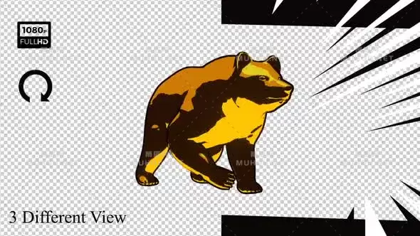 漫画熊攻击Comics Bear Attack Pack视频素材插图