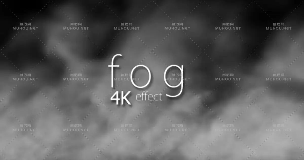 雾Fog早晨的烟雾弥漫视频素材带Alpha通道