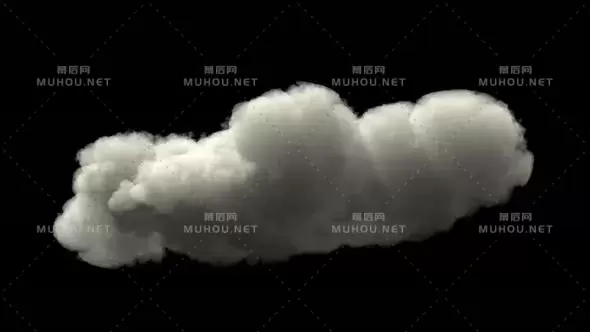 孤立的乌云Isolated Cloud视频素材带Alpha通道插图