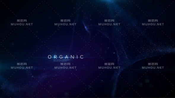 时尚粒子背景文本标题电影字幕节目预告开场片头AE视频模板素材 Organic Titles