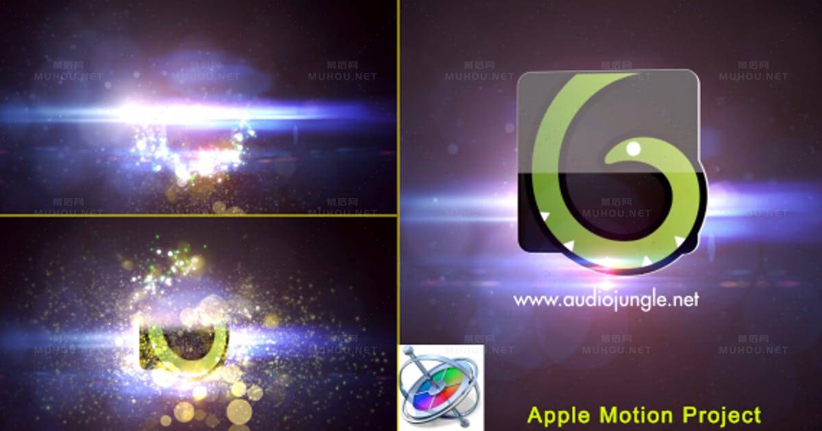 粒子粉碎logo快速标志Particles Quick Logo - Apple Motion视频FCPX模板