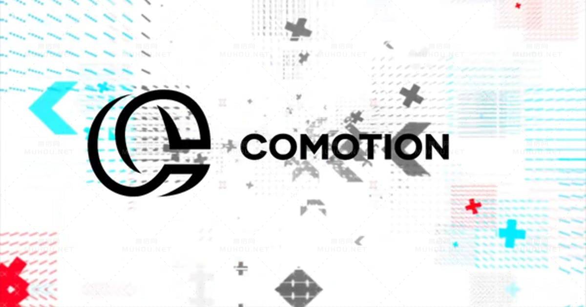 白色小故障标志显示White Glitch Logo FCPX视频模板