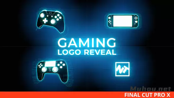 游戏logo动画标志显示Gaming Logo Reveal 视频FCPX模板插图