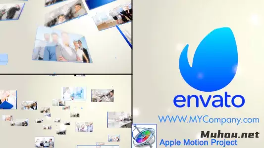 照片汇聚3D液晶显示器标志开启3D LCD Display Logo Opener - Apple Motion视频FCPX模板插图